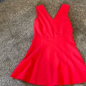 Just Above Knee length red dress-sexy